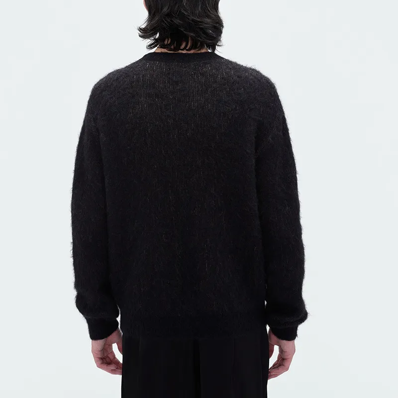 AMIRI Brushed Mohair Record Wolf Crew-2