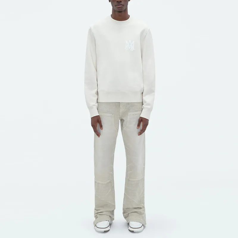 AMIRI Casual Pants Men Gray White-1