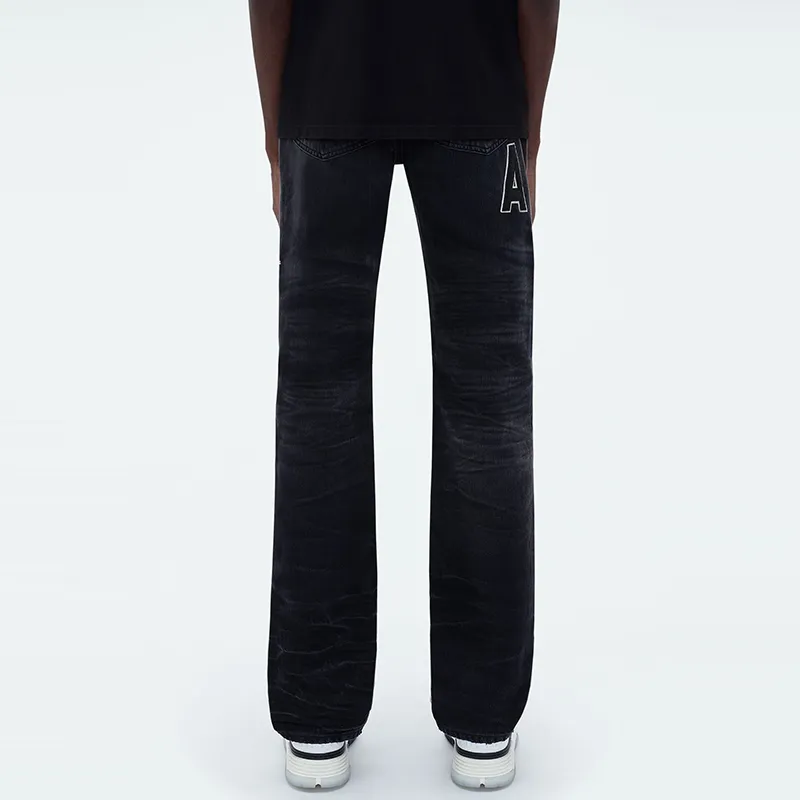 AMIRI Logo patch Distressed Jeans-3