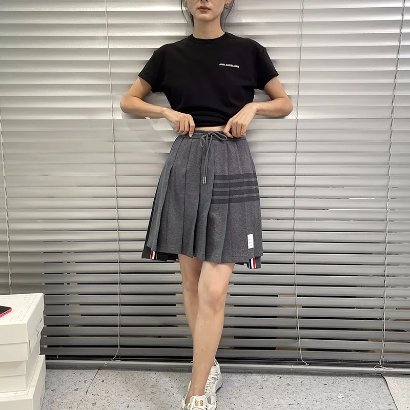 THOM BROWNE· Casual Short Skirts Women's Dark Gray-2