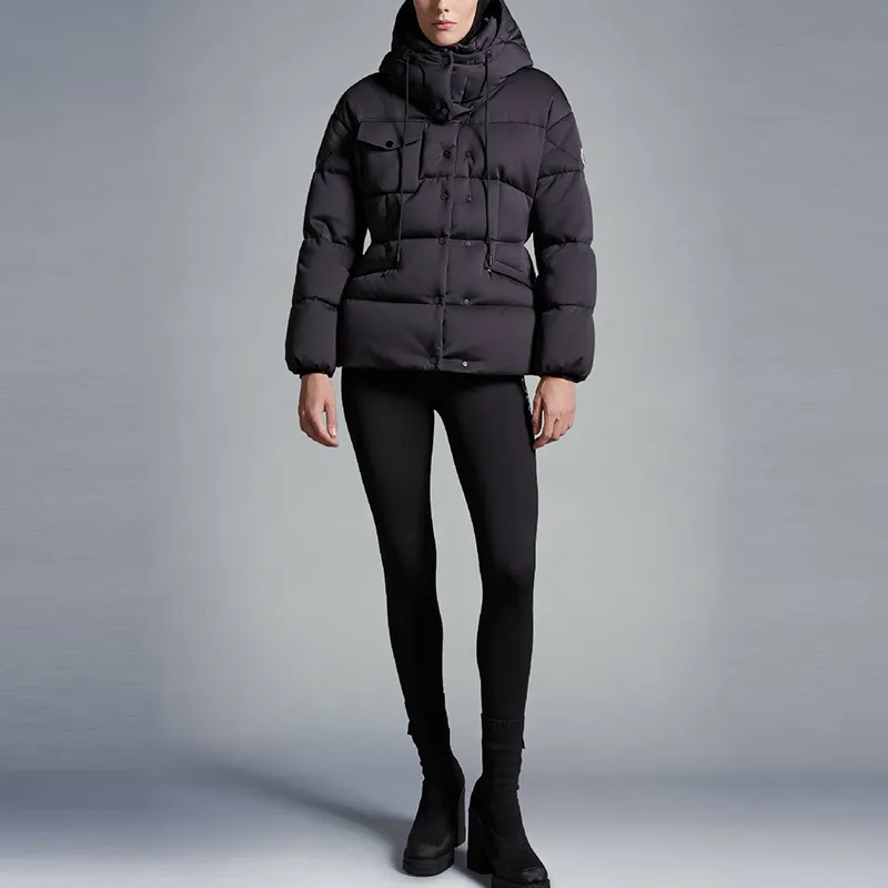 Moncler Karakorum Tech Jersey Short Down Jacket Black I-2