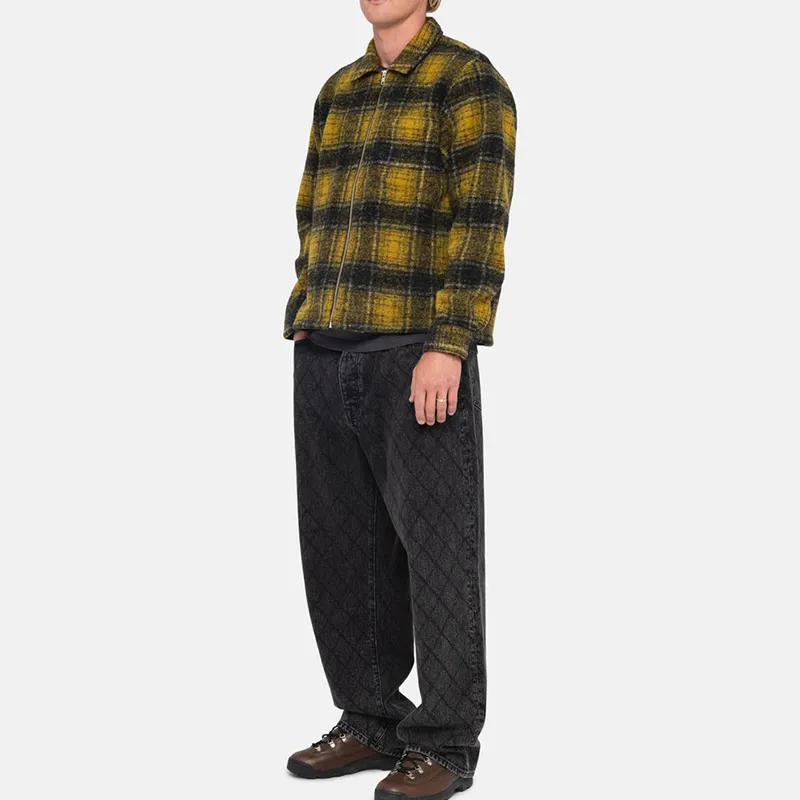 Stussy Wool Plaid Zip Shirt-3