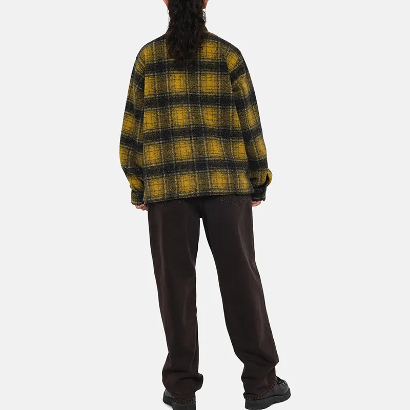 Stussy Wool Plaid Zip Shirt-4