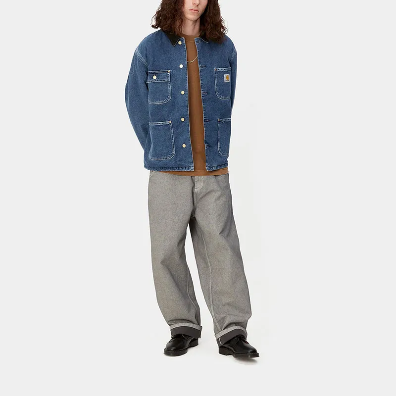 Carhartt WIP FW23 Tannin Series Denim Jackets Men Stonewashed Blue-3