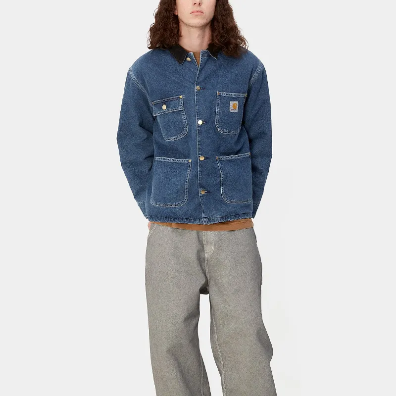Carhartt WIP FW23 Tannin Series Denim Jackets Men Stonewashed Blue-5