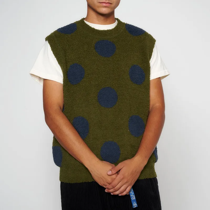 Brain Dead Teddy Fur Dot Knitted Vest-3