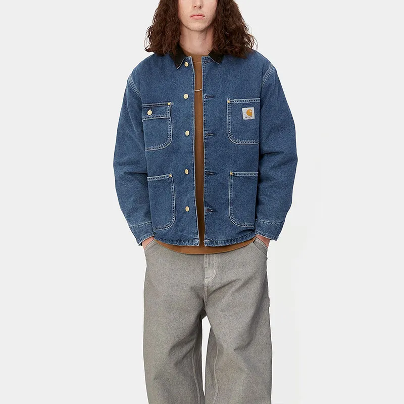 Carhartt WIP FW23 Tannin Series Denim Jackets Men Stonewashed Blue-4