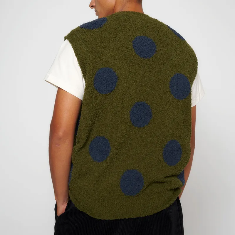 Brain Dead Teddy Fur Dot Knitted Vest-4