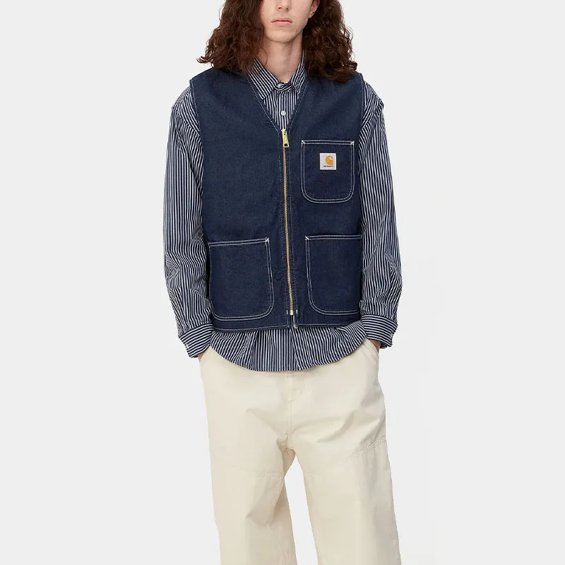 Carhartt WIP FW23 Tannin Series Vests Men Washed Blue-4