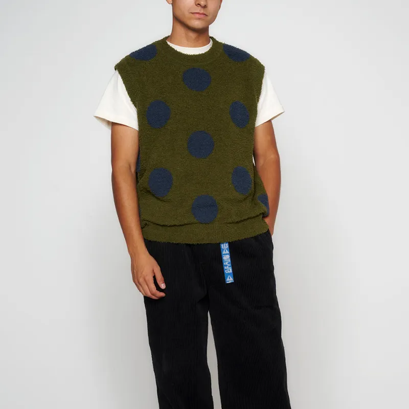 Brain Dead Teddy Fur Dot Knitted Vest-2