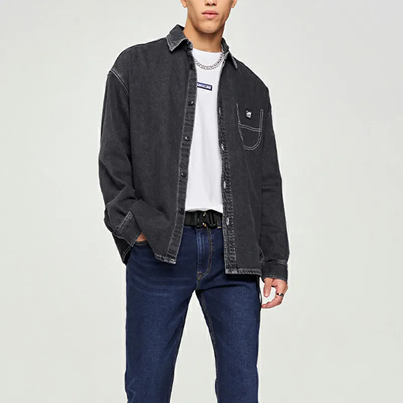 Lee Shirts Men Black-2