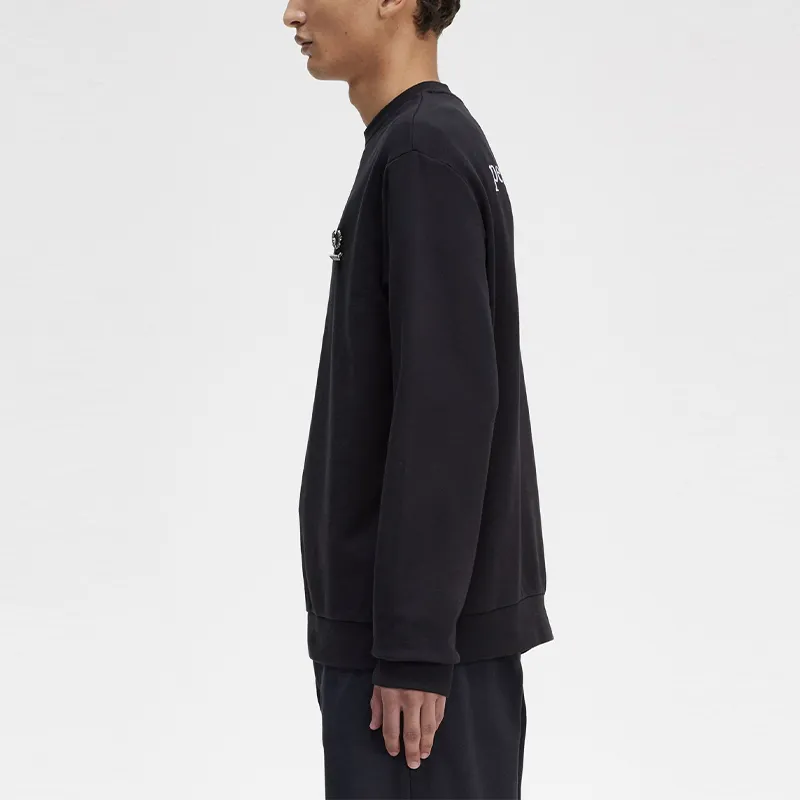 Raf Simons X FRED PERRY Sweatshirts Men Black-5