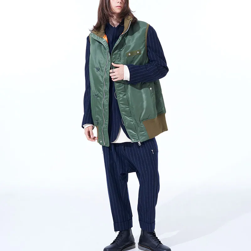 Yohji Yamamoto Vests Unisex Green-5