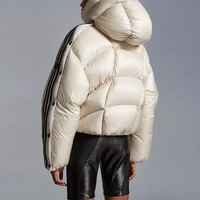 Moncler X Adidas Originals Fusine Short Down Jacket White-3