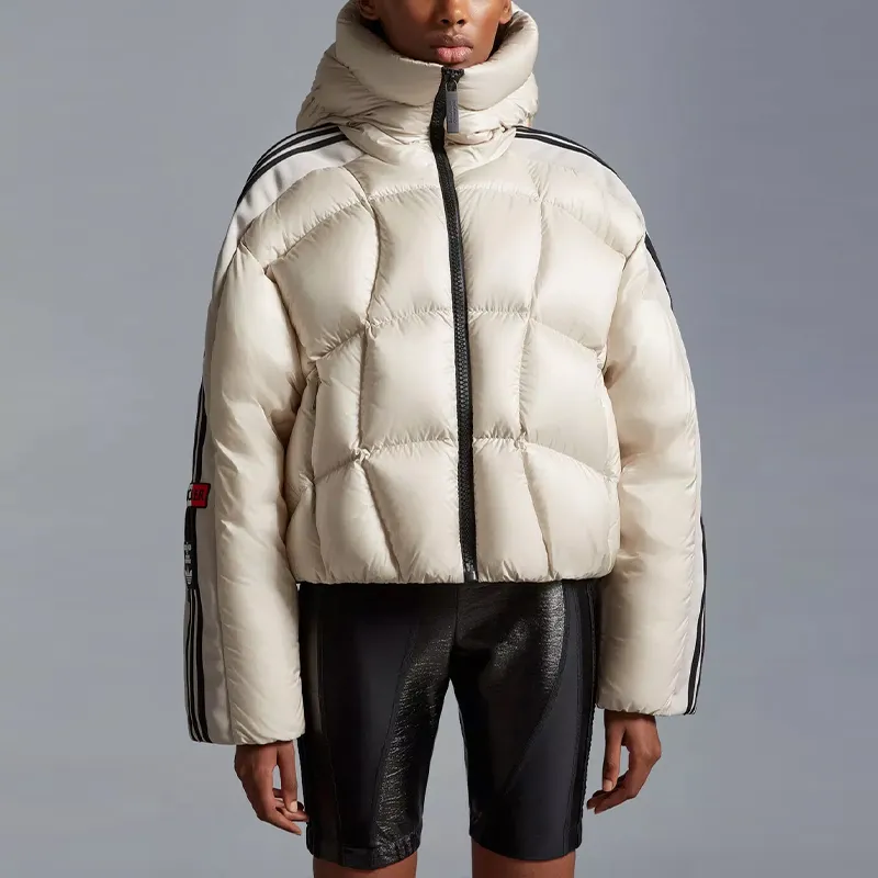 Moncler X Adidas Originals Fusine Short Down Jacket White-2