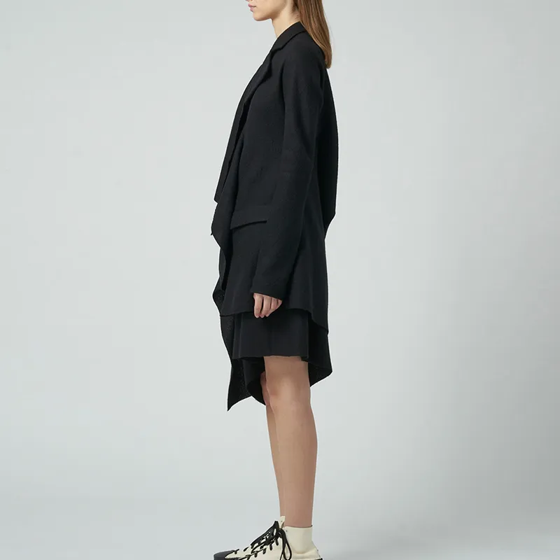 Yohji Yamamoto Backside Tucked Jacket 'Black'-4