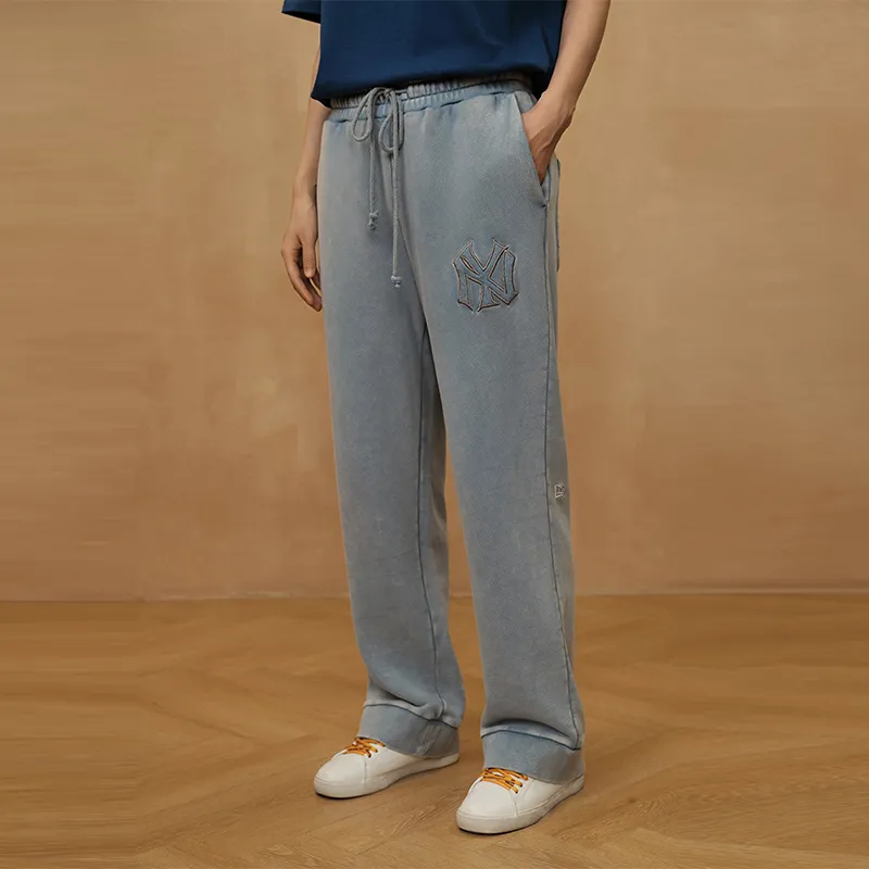New Era Casual Pants Unisex Denim Blue-2