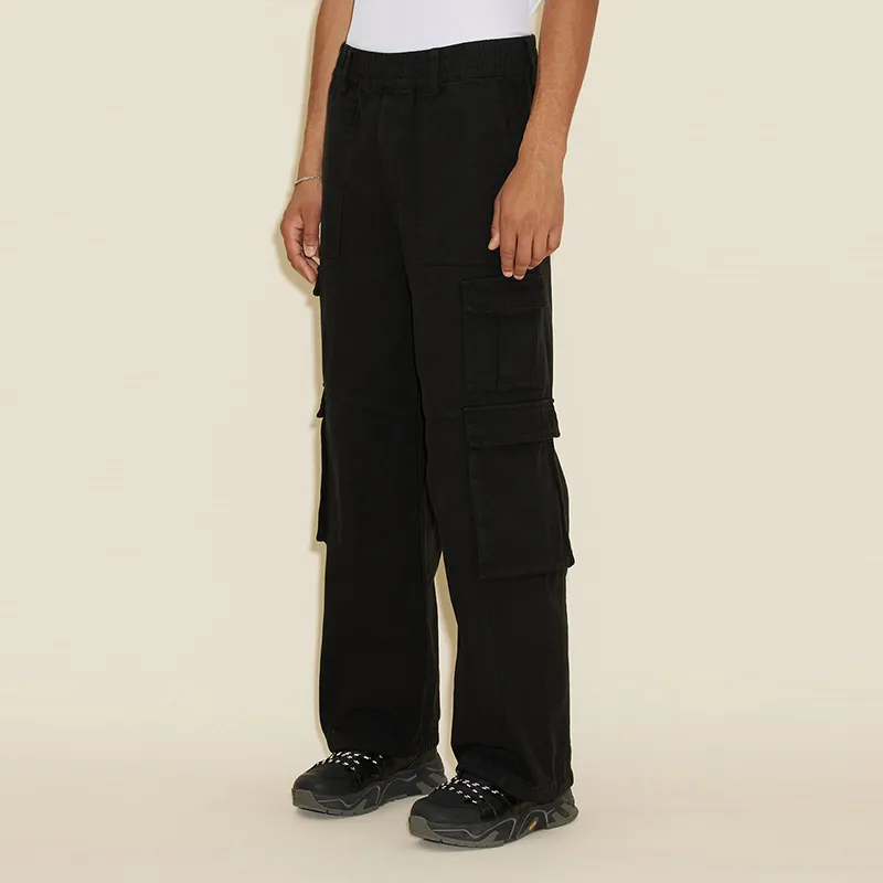 HOLZWEILER Cargo Pants Men Black-4