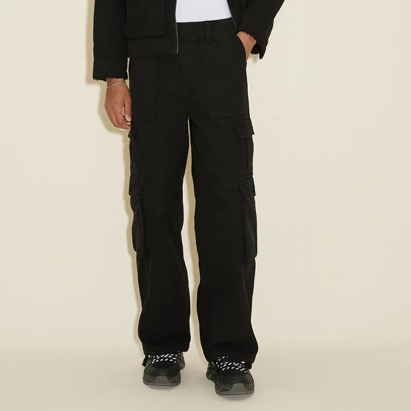 HOLZWEILER Cargo Pants Men Black-1