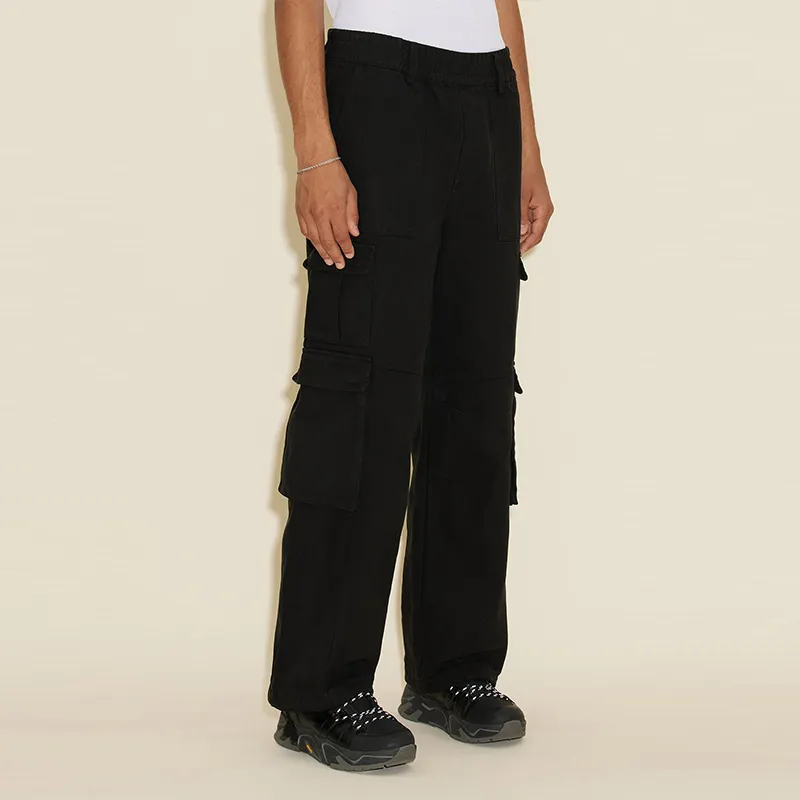 HOLZWEILER Cargo Pants Men Black-3