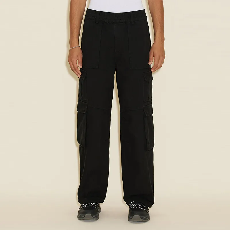 HOLZWEILER Cargo Pants Men Black-2