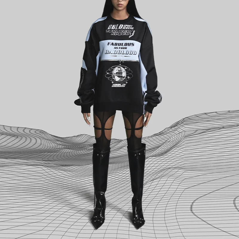 Badblood Sweatshirts Unisex Blue-2