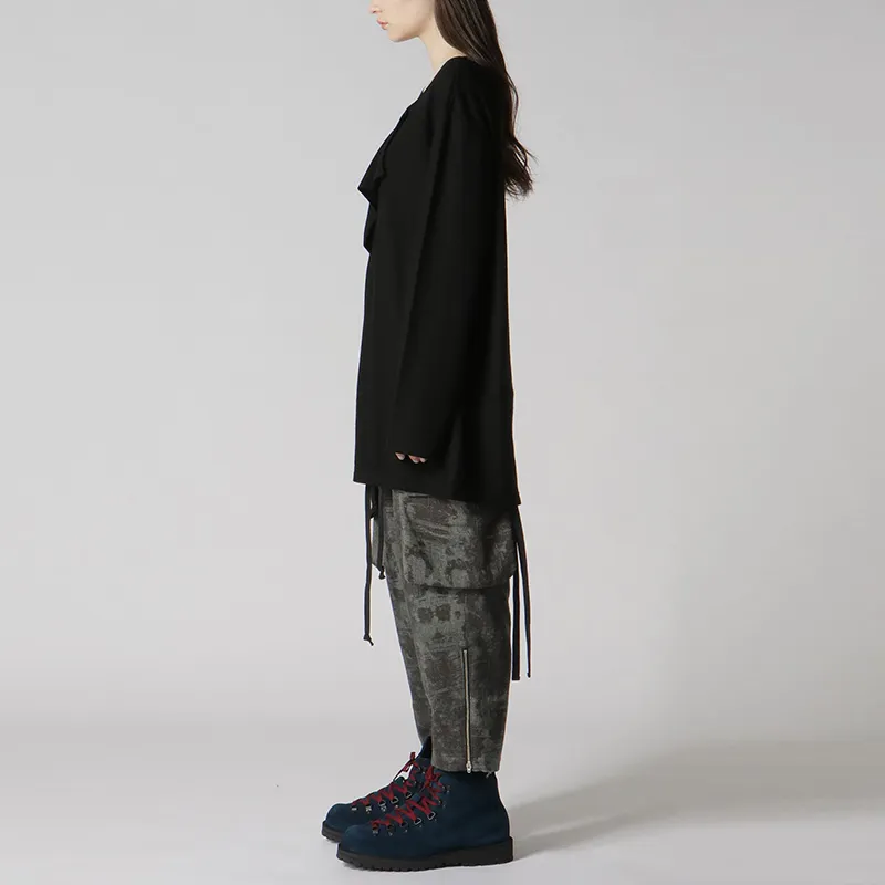 Yohji Yamamoto Drop Shoulder Sleeve T-Shirt Unisex Black-3