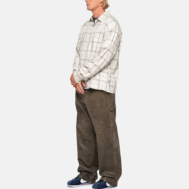 Stussy Shadow Plaid Rayon Shirt-11