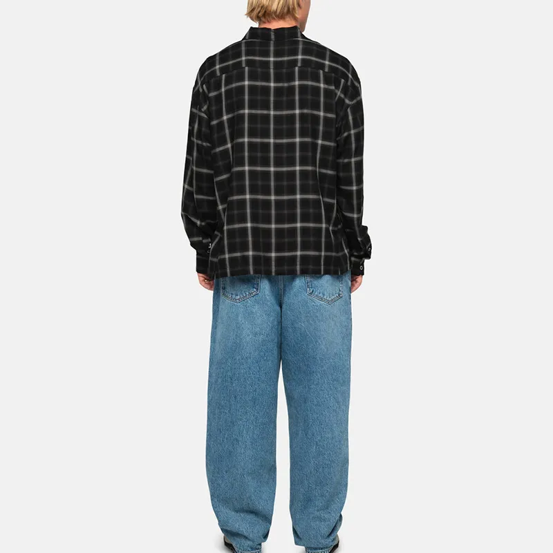 Stussy Shadow Plaid Rayon Shirt-3