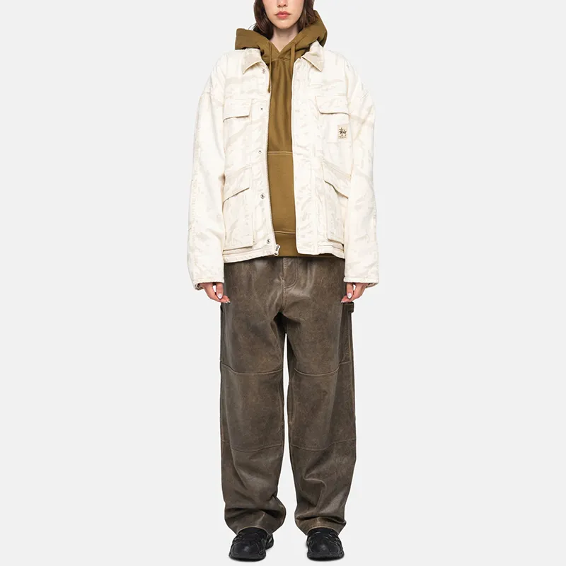 Stussy Distressed Canvas Shop Jacket-2