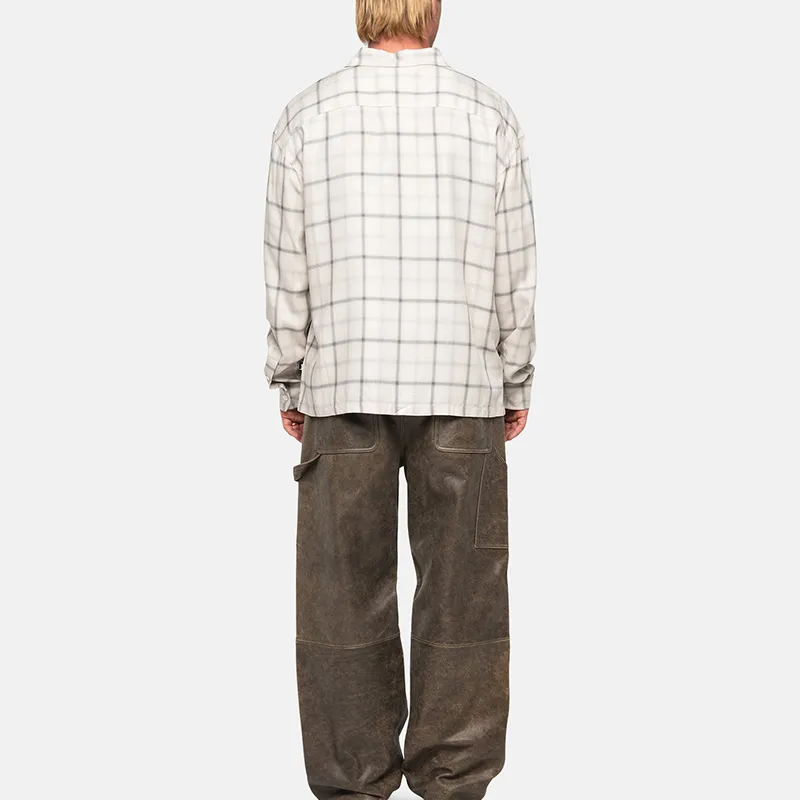 Stussy Shadow Plaid Rayon Shirt-10