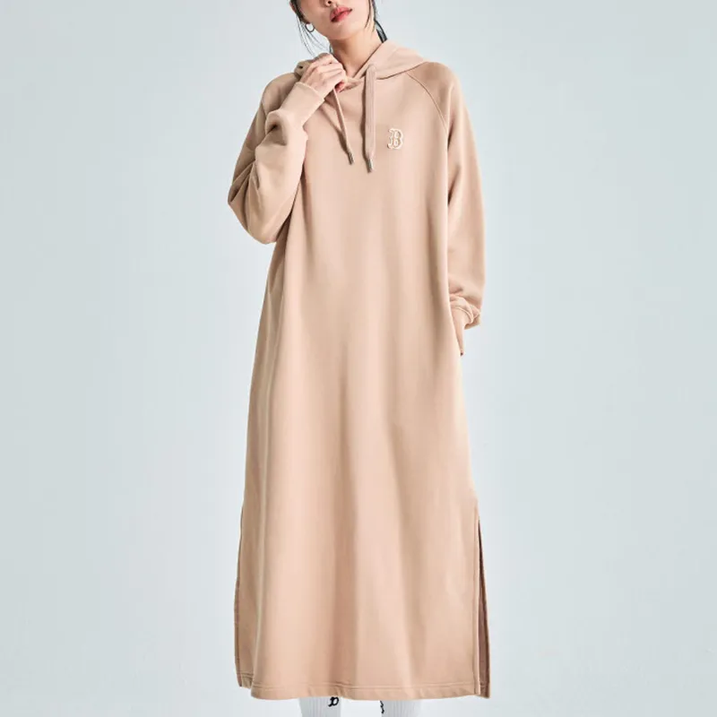 MLB Long Sleeved Dresses Women's Khaki-4