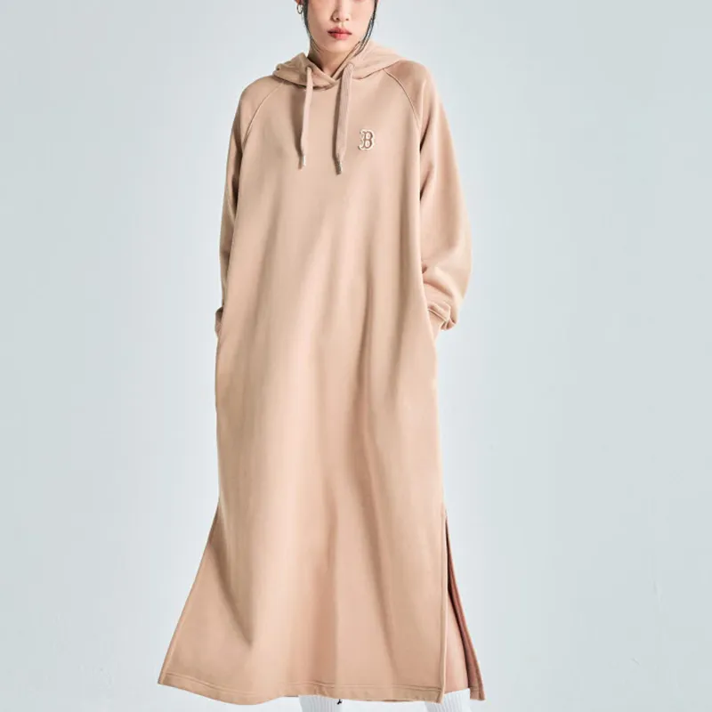MLB Long Sleeved Dresses Women's Khaki-2