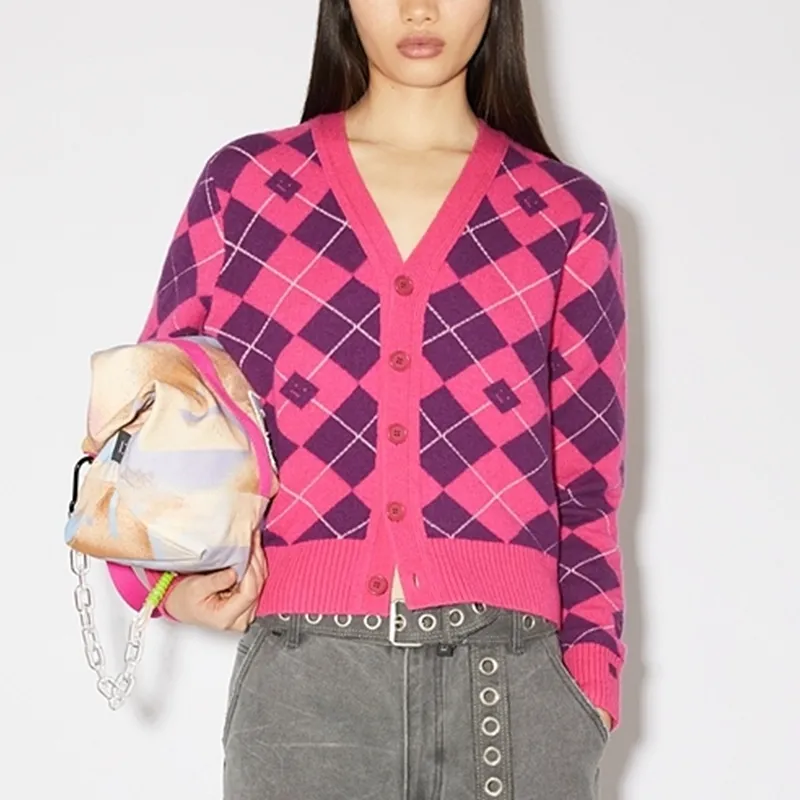 Acne Studios FW23 Sweater Unisex Bright Pink-1