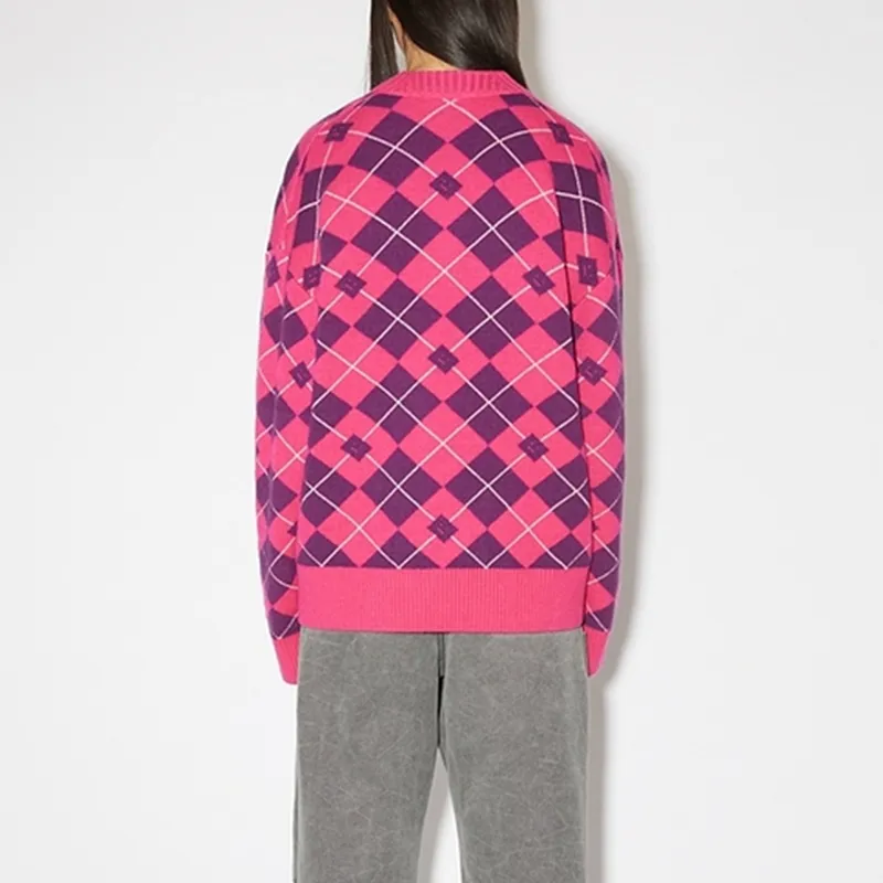 Acne Studios Meme Collection FW23 Sweater Unisex Bright Pink-2