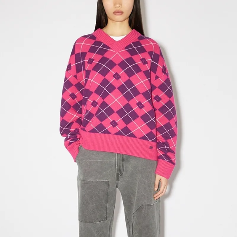 Acne Studios Meme Collection FW23 Sweater Unisex Bright Pink-1