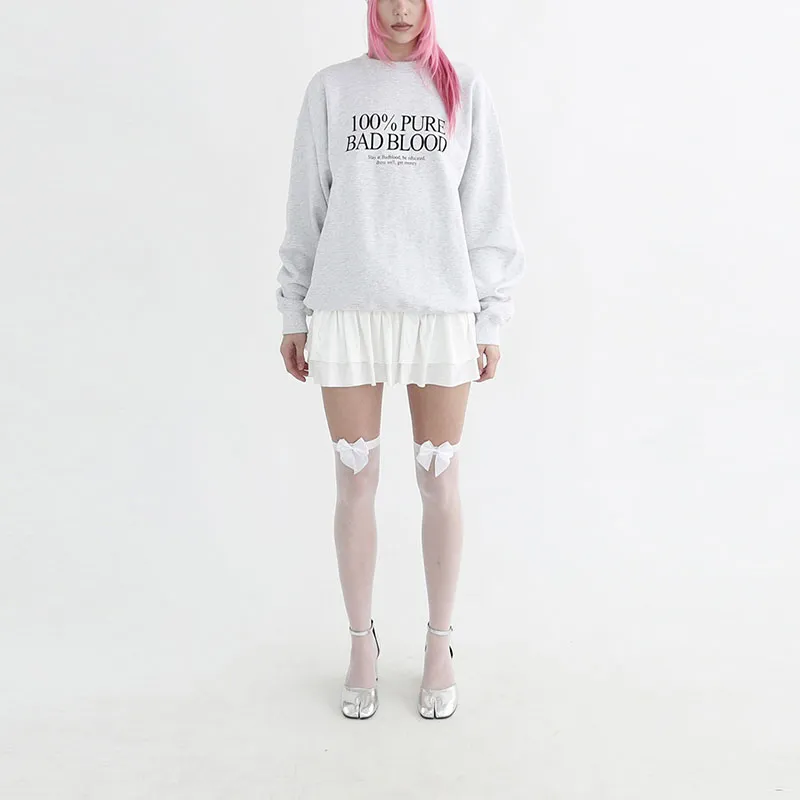 BADBLOOD Sweatshirt Unisex Gray-2