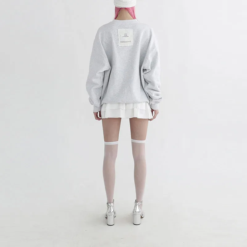 BADBLOOD Sweatshirt Unisex Gray-5
