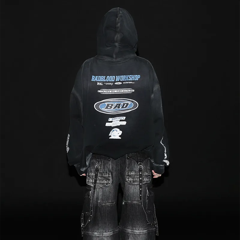 BADBLOOD Sweatshirt Unisex Black-3