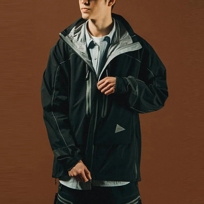 And Wander FW23 Jacket Unisex Black-2