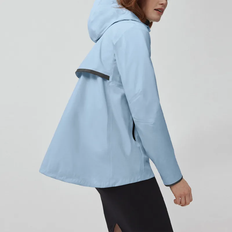 Canada Goose Waterproof Windbreaker Jacket Women's Daybreak Blue-2