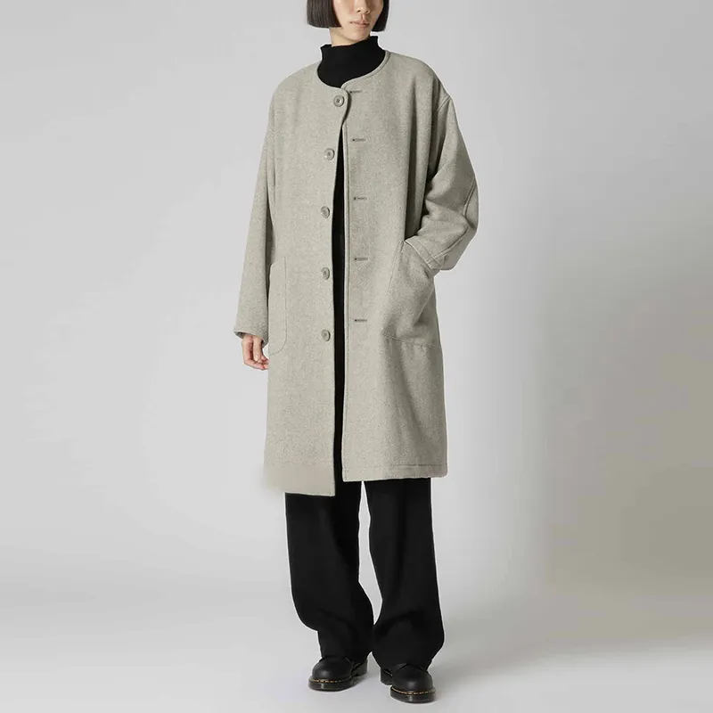 Yohji Yamamoto Y's FW23 Coats Women's Light Gray-2