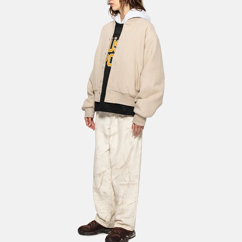 Stussy Sport Melton Varsity Jacket-9