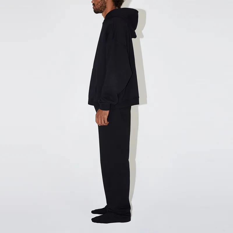 Khy FW23 DROP 003 Collection Fleece Oversized Hoodie Sweatshirt Unisex Black-4