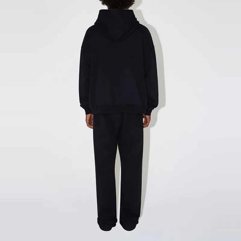 Khy FW23 DROP 003 Collection Fleece Oversized Hoodie Sweatshirt Unisex Black-3