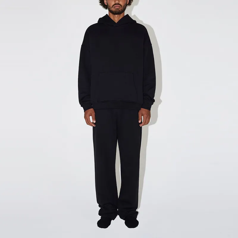 Khy FW23 DROP 003 Collection Fleece Oversized Hoodie Sweatshirt Unisex Black-2