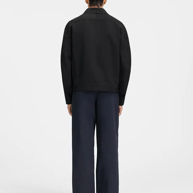 Jacquemus Grosgrain Zip Up Bomber Jacket-3