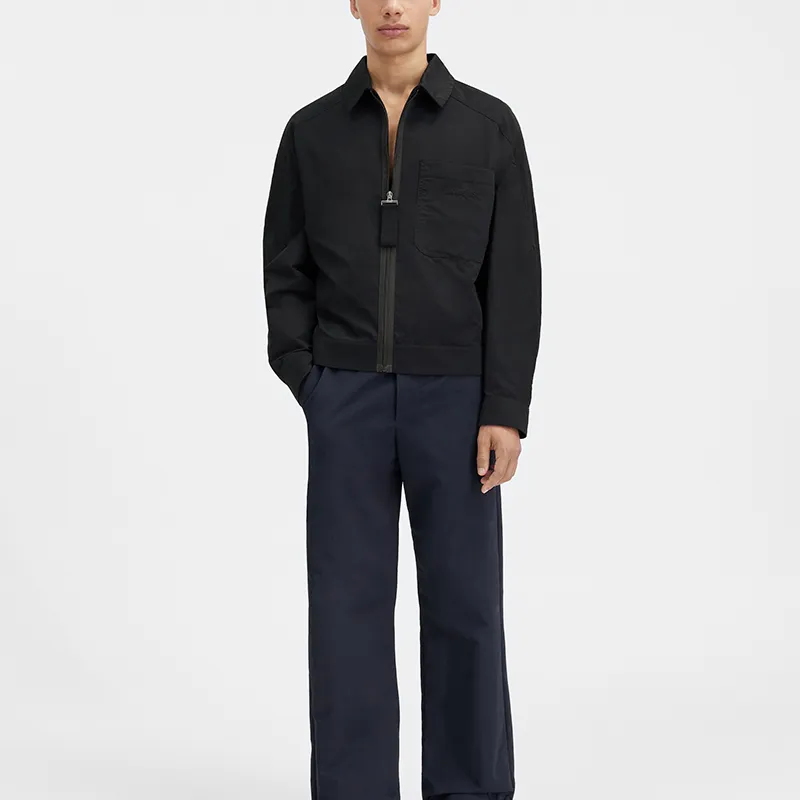 Jacquemus Grosgrain Zip Up Bomber Jacket-2