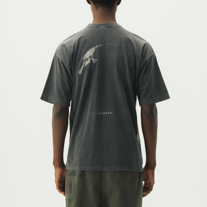 Oakley x Piet Drop Shoulder Sleeve T Shirt Unisex Black - POIZON