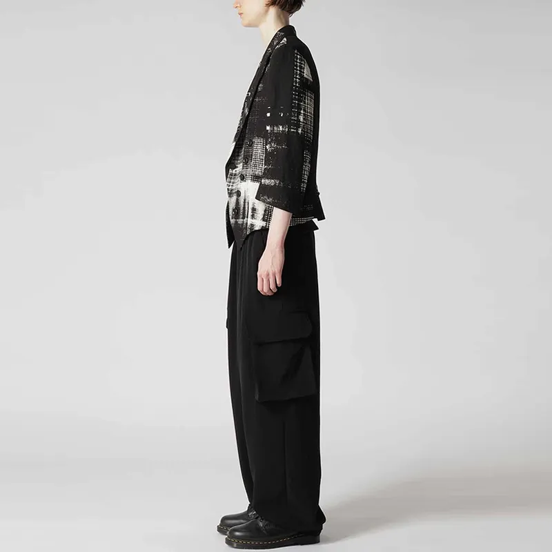 Yohji Yamamoto Copied Check print Blazer-5